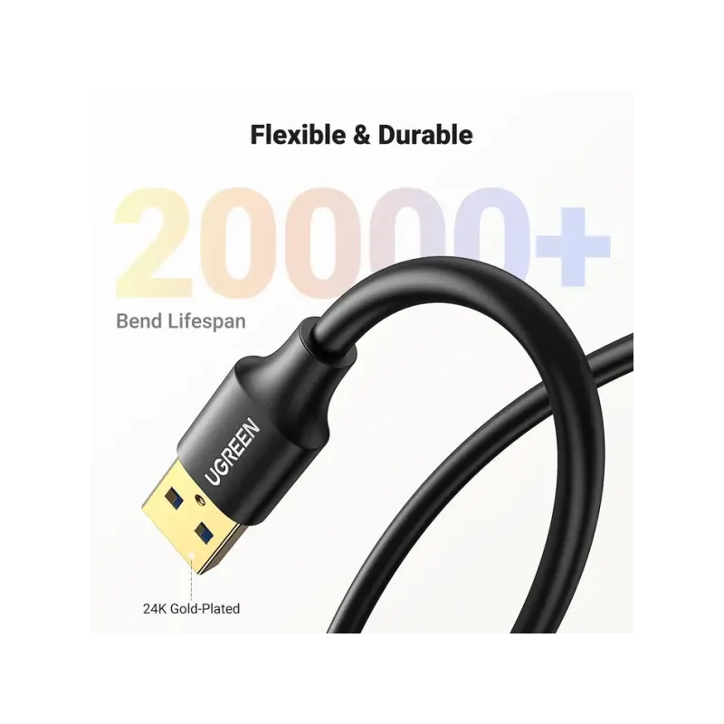 Ugreen Cable Usb 3.0 Male Vers Female Usb 3.0 5m (90722)